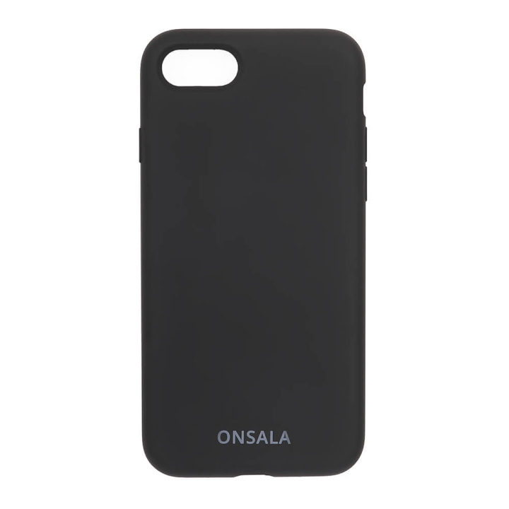 ONSALA Mobilskal Silikon Black - iPhone 6/7/8/SE i gruppen SMARTPHONE & SURFPLATTOR / Mobilskydd / Apple / iPhone 8 / Skal hos TP E-commerce Nordic AB (C12585)