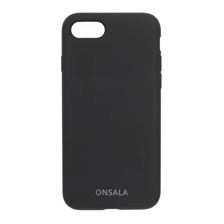 Onsala Mobilskal Silikon Black iPhone 6/7/8/SE i gruppen SMARTPHONE & SURFPLATTOR / Mobilskydd / Apple / iPhone 8 / Skal hos TP E-commerce Nordic AB (C12585)