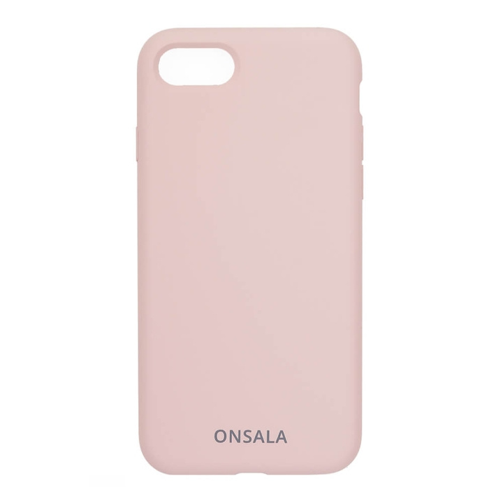Onsala Mobilskal Silikon Sand Pink iPhone 6/7/8/SE i gruppen SMARTPHONE & SURFPLATTOR / Mobilskydd / Apple / iPhone 8 / Skal hos TP E-commerce Nordic AB (C12587)