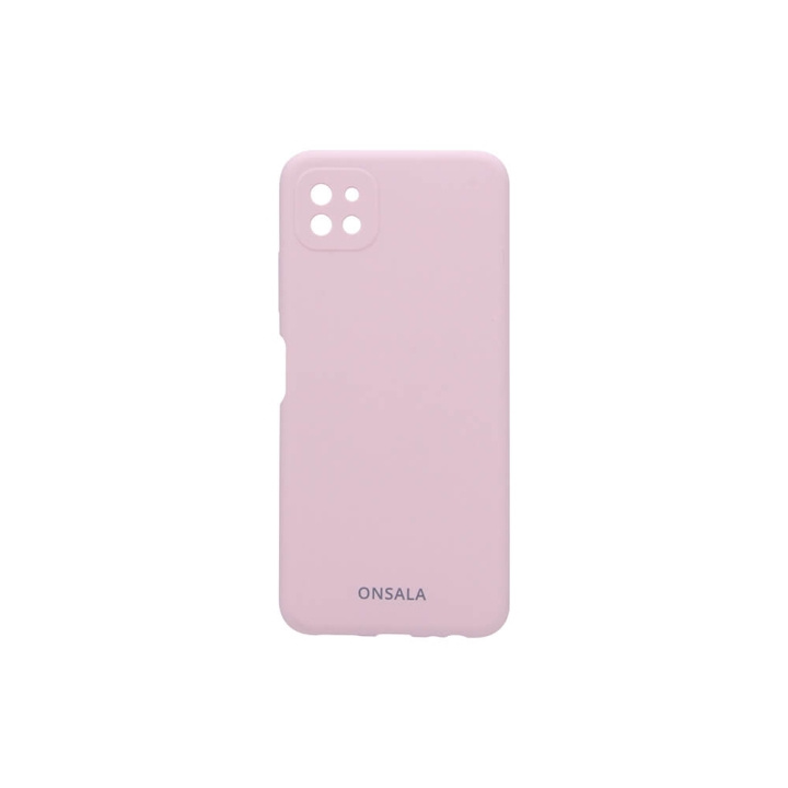 ONSALA Mobilskal Silikon Sand Pink - Samsung A22 5G i gruppen SMARTPHONE & SURFPLATTOR / Mobilskydd / Samsung hos TP E-commerce Nordic AB (C12594)