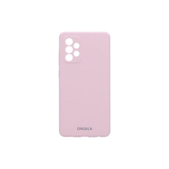 ONSALA Mobilskal Silikon Sand Pink - Samsung A72 i gruppen SMARTPHONE & SURFPLATTOR / Mobilskydd / Samsung hos TP E-commerce Nordic AB (C12596)