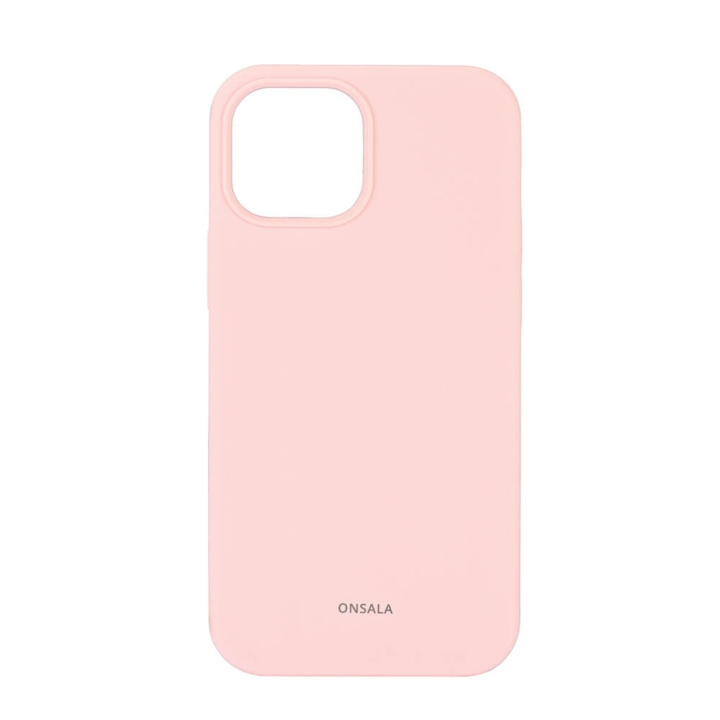ONSALA Mobilskal Silikon Chalk Pink - iPhone 13 Mini i gruppen SMARTPHONE & SURFPLATTOR / Mobilskydd / Apple / iPhone 13 Mini / Skal hos TP E-commerce Nordic AB (C12607)