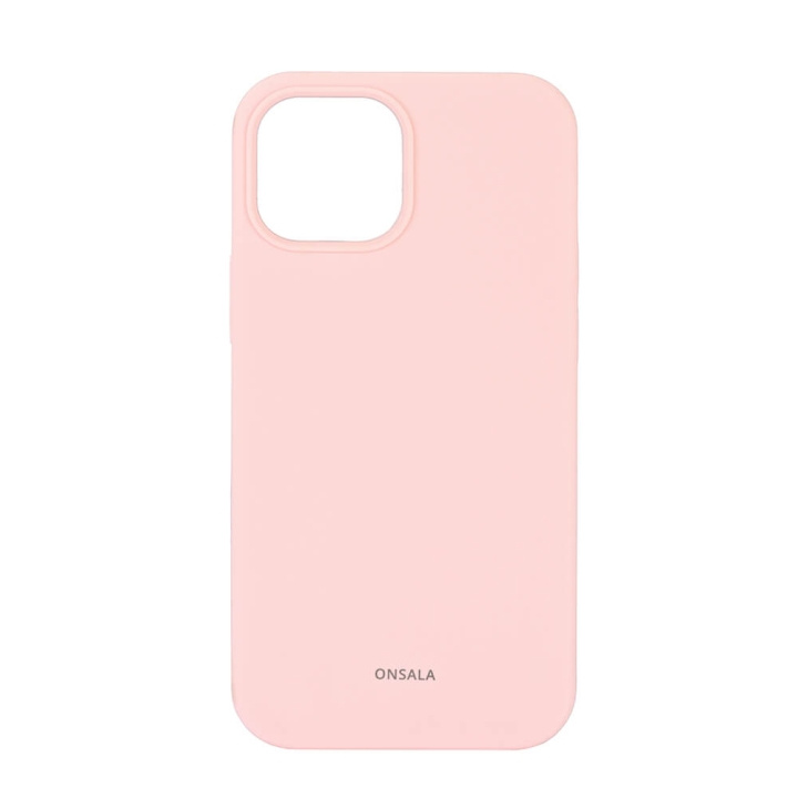 Onsala Mobilskal Silikon Chalk Pink - iPhone 13 Mini i gruppen SMARTPHONE & SURFPLATTOR / Mobilskydd / Apple / iPhone 13 Mini / Skal hos TP E-commerce Nordic AB (C12607)