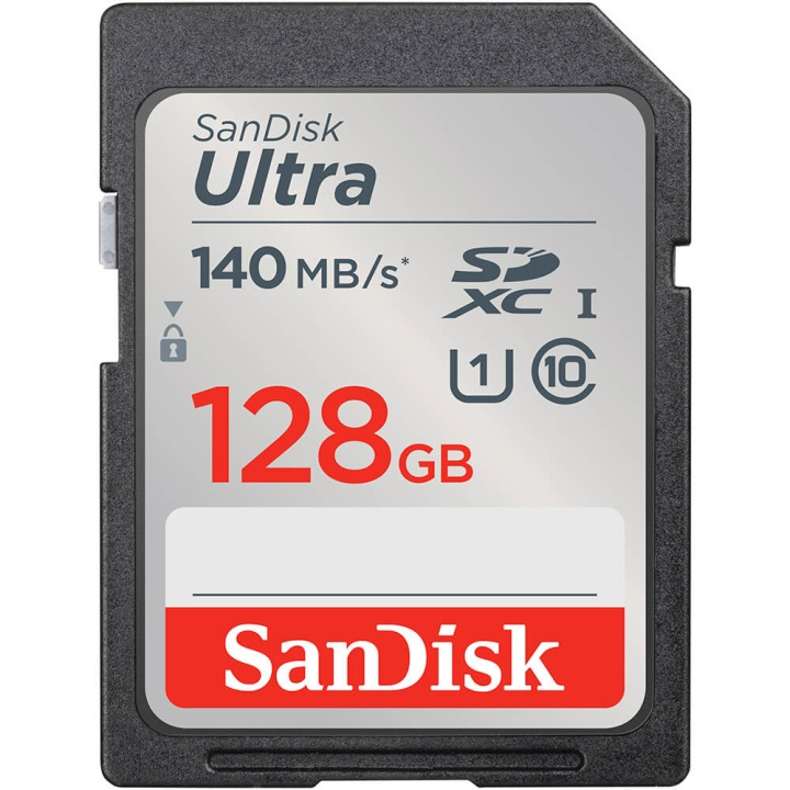SanDisk Minneskort SDXC Ultra 128GB 140MB/s i gruppen HEMELEKTRONIK / Lagringsmedia / Minneskort / SD/SDHC/SDXC hos TP E-commerce Nordic AB (C12626)