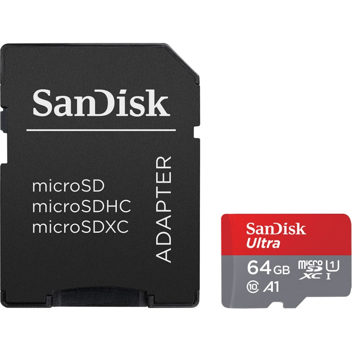 SANDISK MicroSDXC Mobil Ultra 64GB 140MB/s UHS-I Adapt i gruppen HEMELEKTRONIK / Lagringsmedia / Minneskort / Micro SD/HC/XC hos TP E-commerce Nordic AB (C12627)
