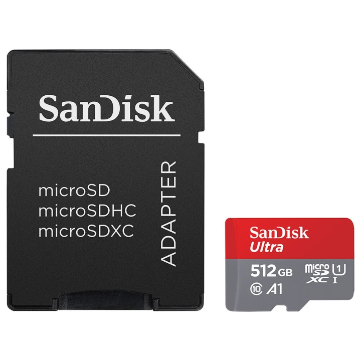 SANDISK MicroSDXC Mobil Ultra 512GB 150MB/s UHS-I Adap i gruppen HEMELEKTRONIK / Lagringsmedia / Minneskort / Micro SD/HC/XC hos TP E-commerce Nordic AB (C12630)