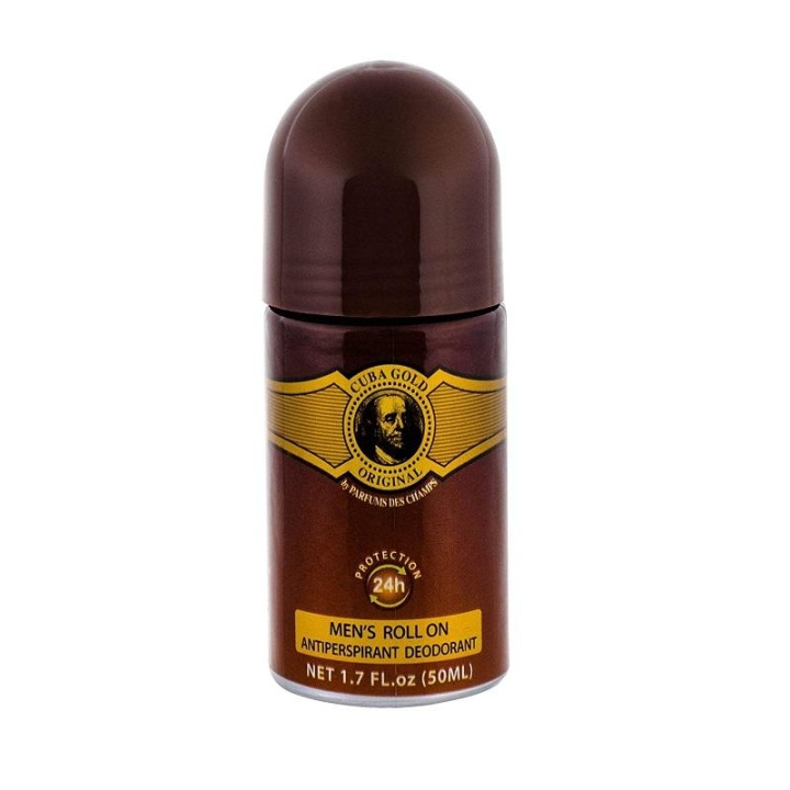 Cuba Paris Cuba Gold Antiperspirant Deo Roll-On 50ml i gruppen SKÖNHET & HÄLSA / Doft & Parfym / Deodorant / Deo för honom hos TP E-commerce Nordic AB (C12880)