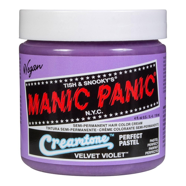 Manic Panic Classic Cream Pastel Velvet Violet 118ml i gruppen SKÖNHET & HÄLSA / Hår & Styling / Hårvårdsprodukter / Hårfärg / Hårfärg & Färgbomb hos TP E-commerce Nordic AB (C12910)