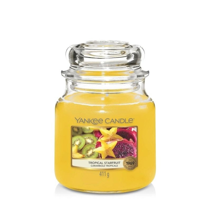 Yankee Candle Classic Medium Jar Tropical Starfruit 411g i gruppen SKÖNHET & HÄLSA / Doft & Parfym / Övrig doft / Doftljus hos TP E-commerce Nordic AB (C12948)