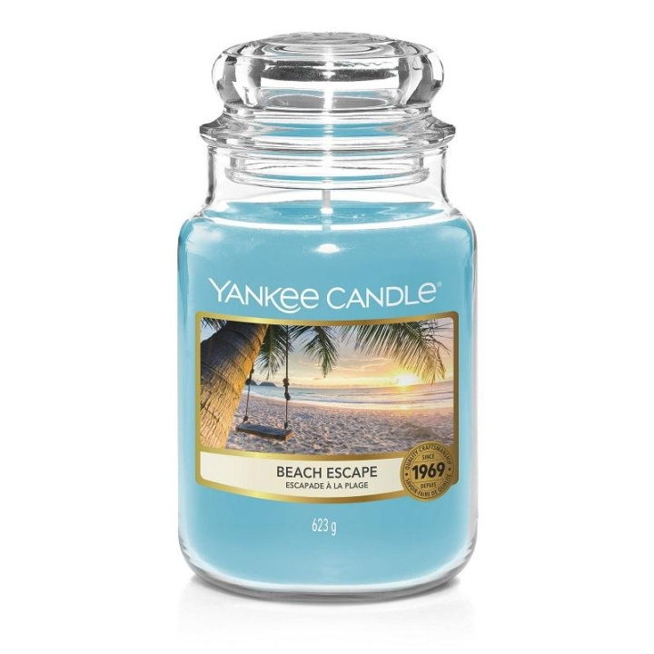 Yankee Candle Classic Large Jar Beach Escape 623g i gruppen SKÖNHET & HÄLSA / Doft & Parfym / Övrig doft / Doftljus hos TP E-commerce Nordic AB (C12949)