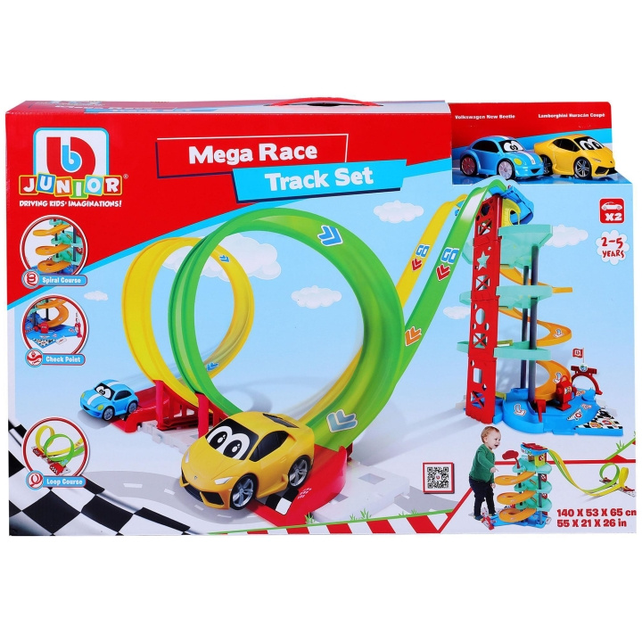 BB Junior Mega Race Track Set i gruppen LEKSAKER, BARN- & BABYPRODUKTER / Leksaker / Bilbanor hos TP E-commerce Nordic AB (C13051)