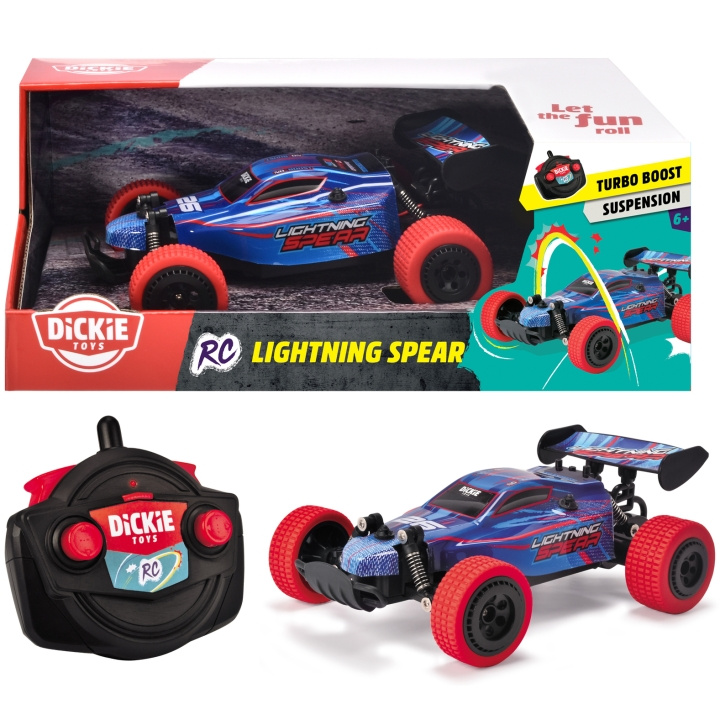 Dickie RC Lightning Spear i gruppen LEKSAKER, BARN- & BABYPRODUKTER / Radiostyrt / Radiostyrda bilar hos TP E-commerce Nordic AB (C13058)