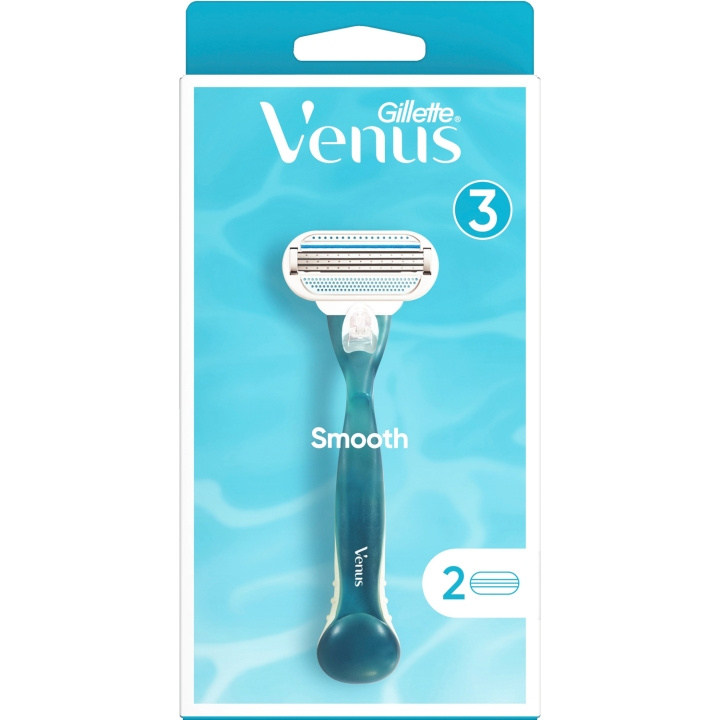 Gillette Venus Rakhyvel Smooth Razor 2st rakblad i gruppen SKÖNHET & HÄLSA / Hår & Styling / Rakning & Trimning / Rakhyvlar & Tillbehör hos TP E-commerce Nordic AB (C13119)