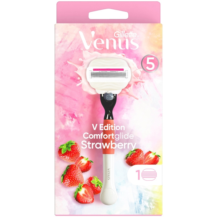 Gillette Venus Rakhyvel Comfortglide Strawberry 1st rakblad i gruppen SKÖNHET & HÄLSA / Hår & Styling / Rakning & Trimning / Rakhyvlar & Tillbehör hos TP E-commerce Nordic AB (C13120)