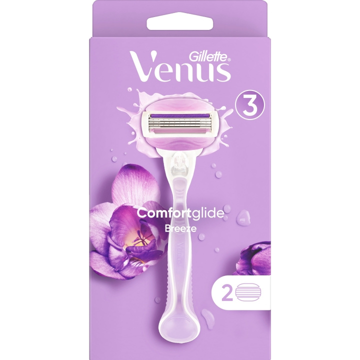 Gillette Venus Rakhyvel Comfortglide Breeze 2st rakblad i gruppen SKÖNHET & HÄLSA / Hår & Styling / Rakning & Trimning / Rakhyvlar & Tillbehör hos TP E-commerce Nordic AB (C13121)