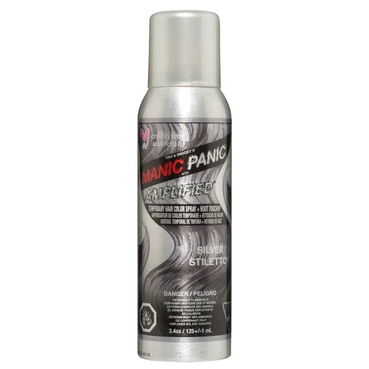 Manic Panic Temporary Color Spray Silver Stiletto i gruppen SKÖNHET & HÄLSA / Hår & Styling / Hårvårdsprodukter / Hårfärg / Hårfärg & Färgbomb hos TP E-commerce Nordic AB (C13297)