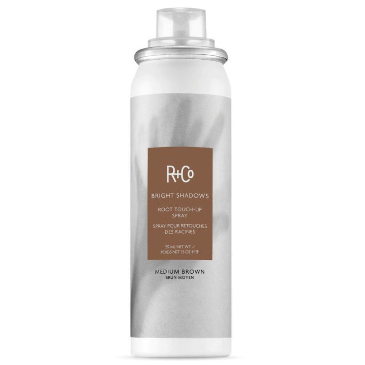 R+Co Bright Shadows Root Touch-Up Spray Medium Brown 59ml i gruppen SKÖNHET & HÄLSA / Hår & Styling / Hårstylingprodukter / Volympulver hos TP E-commerce Nordic AB (C13348)