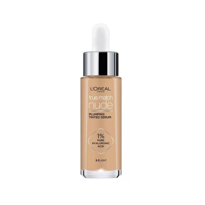 L\'Oreal LOréal True Match Nude Plumping Tinted Serum Foundation 2-3 Light 30ml i gruppen SKÖNHET & HÄLSA / Makeup / Basmakeup / Foundation hos TP E-commerce Nordic AB (C13458)