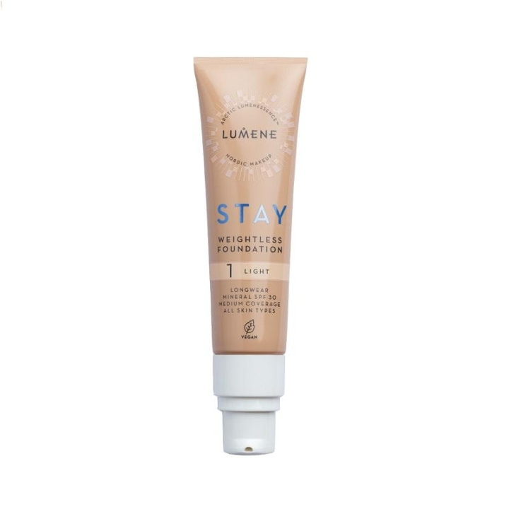 Lumene Stay Weightless Foundation Spf30 Light 30ml i gruppen SKÖNHET & HÄLSA / Makeup / Basmakeup / Foundation hos TP E-commerce Nordic AB (C13497)