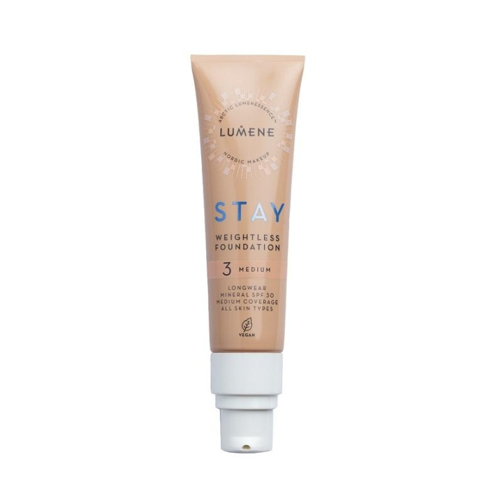 Lumene Stay Weightless Foundation Spf30 Medium 30ml i gruppen SKÖNHET & HÄLSA / Makeup / Basmakeup / Foundation hos TP E-commerce Nordic AB (C13504)