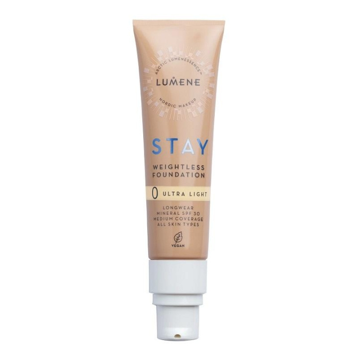 Lumene Stay Weightless Foundation Spf30 Ultra Light 30ml i gruppen SKÖNHET & HÄLSA / Makeup / Basmakeup / Foundation hos TP E-commerce Nordic AB (C13505)