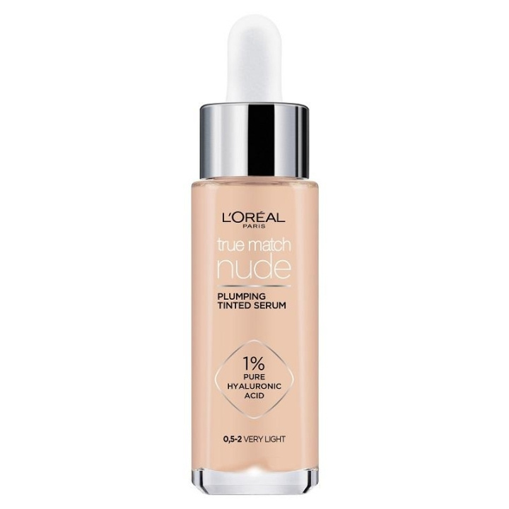 L\'Oreal LOréal True Match Nude Plumping Tinted Serum Foundation 0,5-2 Very Light 30ml i gruppen SKÖNHET & HÄLSA / Makeup / Basmakeup / Foundation hos TP E-commerce Nordic AB (C13574)