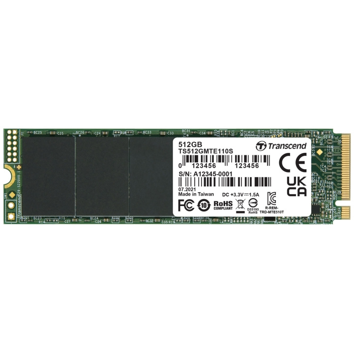 Transcend PCIe M.2 SSD Gen3 x4 NVMe 512Gb (R1700/W1400) i gruppen DATORER & KRINGUTRUSTNING / Datorkomponenter / Hårddiskar / SSD hos TP E-commerce Nordic AB (C13608)