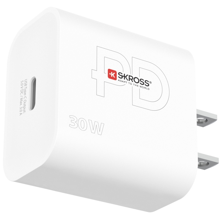 SKROSS Power Charger US/Japan mfl. 1xUSB-C PD 30W i gruppen HEM, HUSHÅLL & TRÄDGÅRD / El & Belysning / Reseadaptrar hos TP E-commerce Nordic AB (C13650)