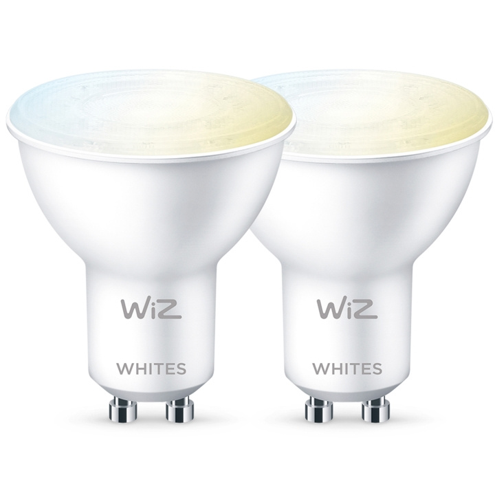 WiZ 2-pack WiFi Smart LED GU10 50W Varm-kallvit i gruppen HEMELEKTRONIK / Belysning / LED-lampor hos TP E-commerce Nordic AB (C13665)