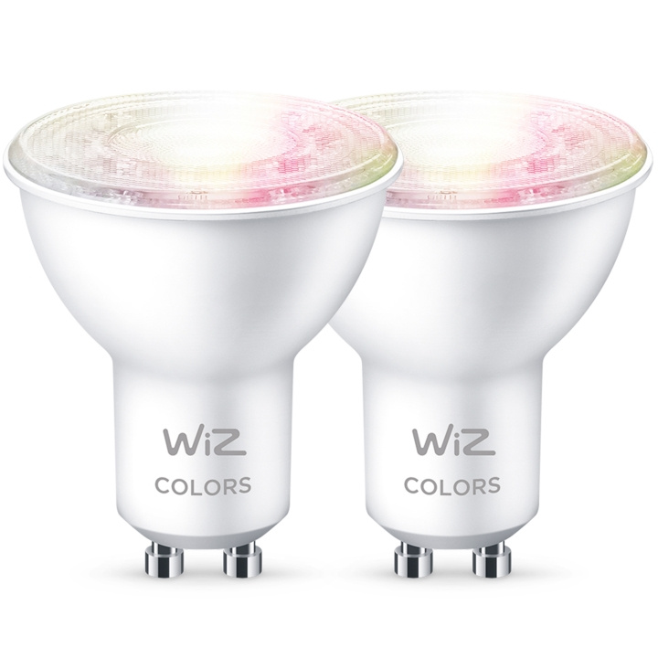 WiZ 2-pack WiFi Smart LED GU10 50W 345lm Färg i gruppen HEMELEKTRONIK / Belysning / LED-lampor hos TP E-commerce Nordic AB (C13666)