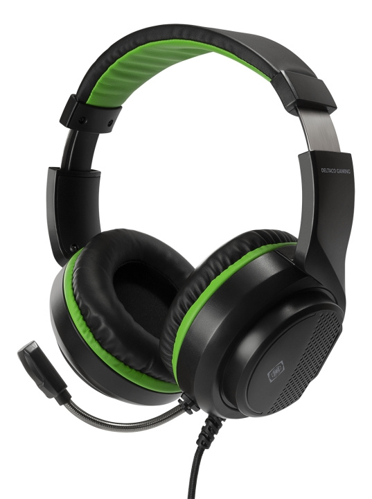 Deltaco Gaming Headset for XBOX Series X / S, 2m cable, 40mm element, black i gruppen HEMELEKTRONIK / Spelkonsoler & Tillbehör / Xbox Series X/S / Tillbehör hos TP E-commerce Nordic AB (C13817)