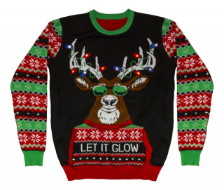 NordicHome Jultröja med LED-belysning, Large