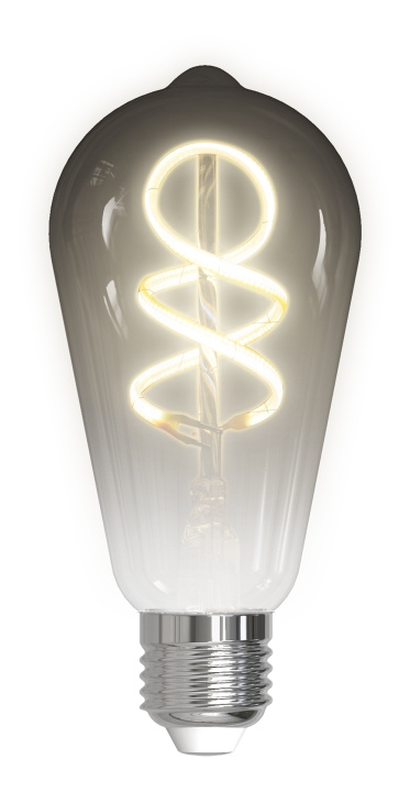 Deltaco SMART H Spiral LED filament lamp E27 WiFI 2.4GHz 400lm Dim i gruppen HEM, HUSHÅLL & TRÄDGÅRD / Smarta hem / Smart belysning hos TP E-commerce Nordic AB (C13838)
