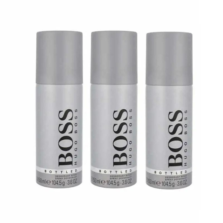 Hugo Boss 3-pack Hugo Boss Bottled Deo Spray 150ml i gruppen SKÖNHET & HÄLSA / Doft & Parfym / Deodorant / Deo för honom hos TP E-commerce Nordic AB (C13891)