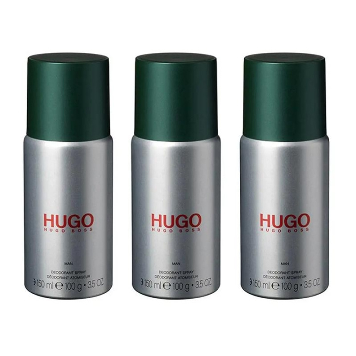 Hugo Boss 3-pack Hugo Boss Hugo Man Deo Spray 150ml i gruppen SKÖNHET & HÄLSA / Doft & Parfym / Deodorant / Deo för honom hos TP E-commerce Nordic AB (C13892)
