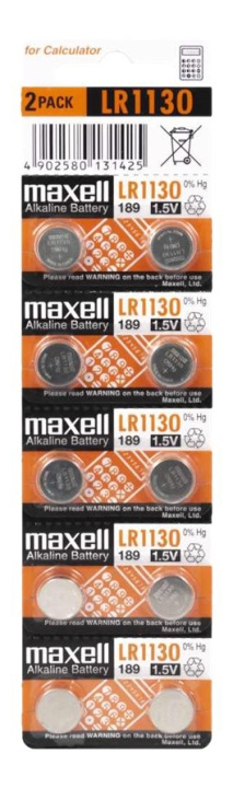 Maxell LR1130 10-pack i gruppen HEMELEKTRONIK / Batterier & Laddare / Batterier / Knappcell hos TP E-commerce Nordic AB (C13913)