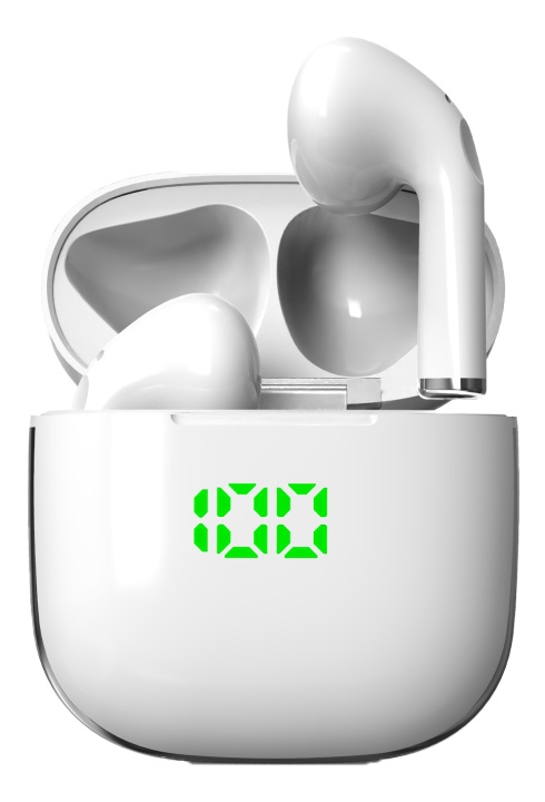 BLP 4899 Earphones BT TWS, white/silver i gruppen HEMELEKTRONIK / Ljud & Bild / Hörlurar & Tillbehör / Hörlurar hos TP E-commerce Nordic AB (C13914)