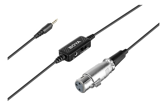 BOYA XLR to TRRS adapter cable i gruppen HEMELEKTRONIK / Ljud & Bild / Handhållna mikrofoner hos TP E-commerce Nordic AB (C13928)