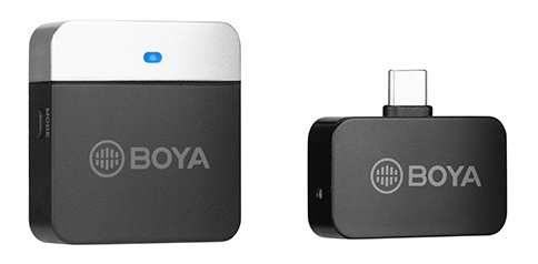 BOYA 2.4G Mini Wireless Microphone black i gruppen HEMELEKTRONIK / Ljud & Bild / Handhållna mikrofoner hos TP E-commerce Nordic AB (C13999)