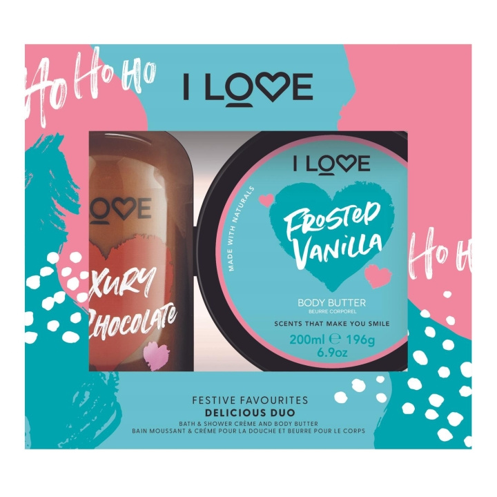 I Love... I Love Delicious Duo Gift Box Festive Favourites i gruppen SKÖNHET & HÄLSA / Hudvård / Kroppsvård / Body lotion hos TP E-commerce Nordic AB (C14025)