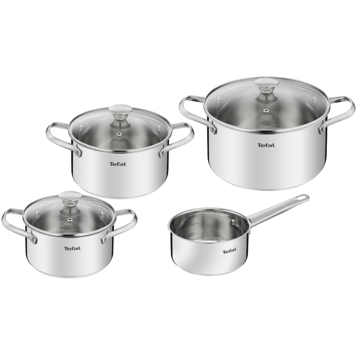 Tefal Cook eat Set 7 delar rostfritt stål i gruppen HEM, HUSHÅLL & TRÄDGÅRD / Köksredskap / Grytor & Kastruller hos TP E-commerce Nordic AB (C14063)