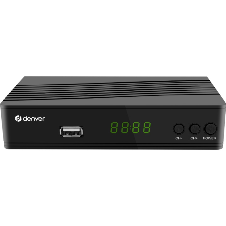 Denver DVB-T2-Box H.265 FTA Boxer USB media-ingång i gruppen HEMELEKTRONIK / Ljud & Bild / TV & Tillbehör / Mediaspelare & Smart TV-boxar hos TP E-commerce Nordic AB (C14070)