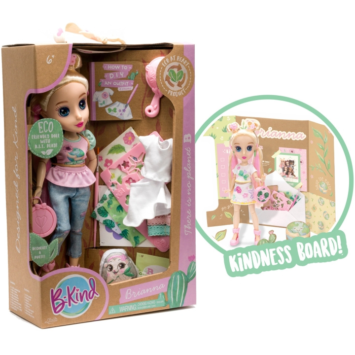 Jada Toys BeKind Brianna Modedocka Med DIY-lek i gruppen LEKSAKER, BARN- & BABYPRODUKTER / Leksaker / Dockor & Tillbehör hos TP E-commerce Nordic AB (C14113)