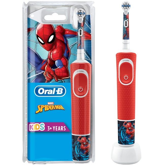 Oral B Eltandborste Vitality Kids Spiderman CLS i gruppen SKÖNHET & HÄLSA / Munvård / Eltandborstar hos TP E-commerce Nordic AB (C14117)