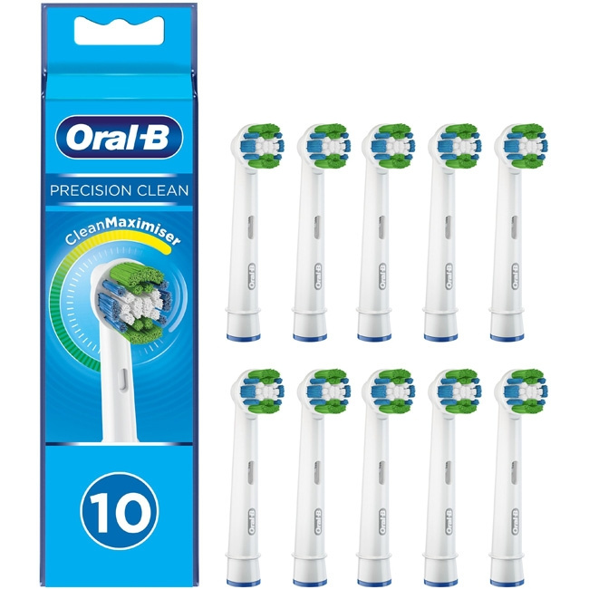 Oral B Borsthuvud Precision Clean 10st i gruppen SKÖNHET & HÄLSA / Munvård / Borsthuvuden & Tillbehör hos TP E-commerce Nordic AB (C14121)