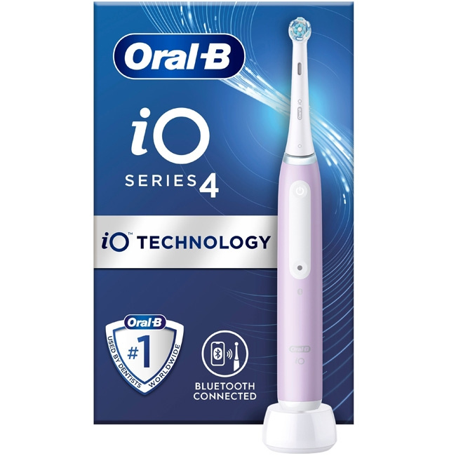 Oral B Eltandborste iO4 Lavender Without TC i gruppen SKÖNHET & HÄLSA / Munvård / Eltandborstar hos TP E-commerce Nordic AB (C14142)