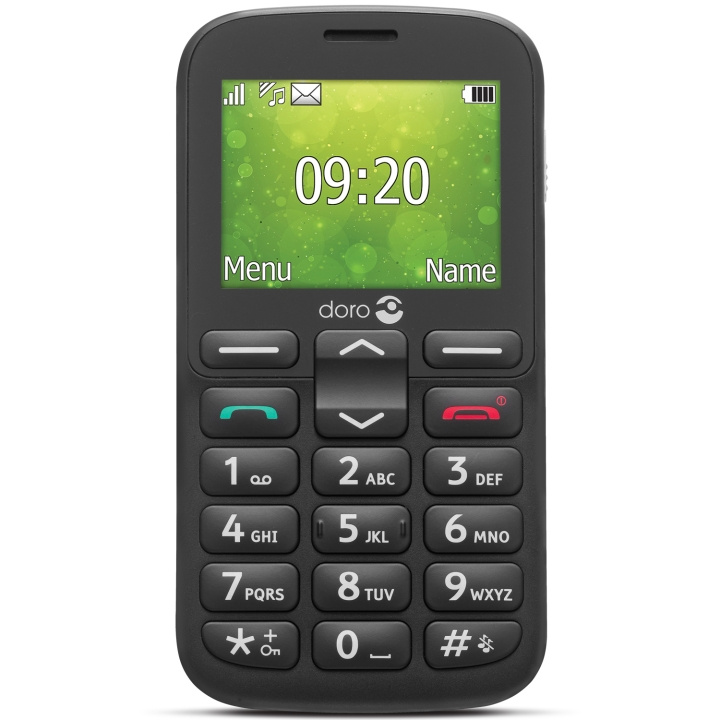 Doro 1382 2G Svart i gruppen SMARTPHONE & SURFPLATTOR / Mobiltelefoner & smartphones hos TP E-commerce Nordic AB (C14171)