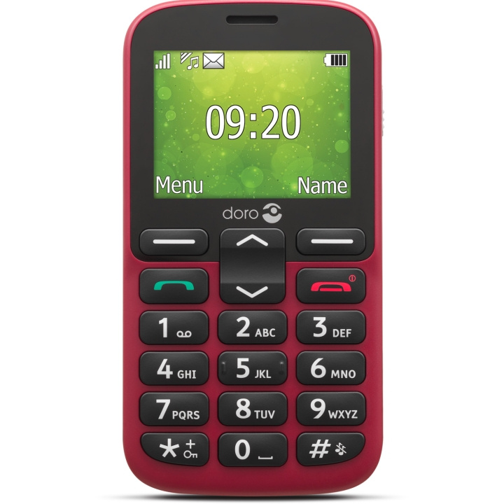 Doro 1382 2G Röd i gruppen SMARTPHONE & SURFPLATTOR / Mobiltelefoner & smartphones hos TP E-commerce Nordic AB (C14172)
