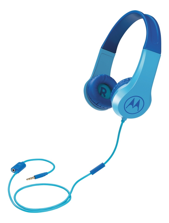 motorola Headphones Kids wired Squads 200, Blue i gruppen HEMELEKTRONIK / Ljud & Bild / Hörlurar & Tillbehör / Hörlurar hos TP E-commerce Nordic AB (C14184)