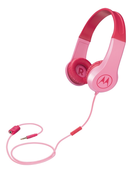 motorola Headphones Kids wired Squads 200, Pink i gruppen HEMELEKTRONIK / Ljud & Bild / Hörlurar & Tillbehör / Hörlurar hos TP E-commerce Nordic AB (C14185)